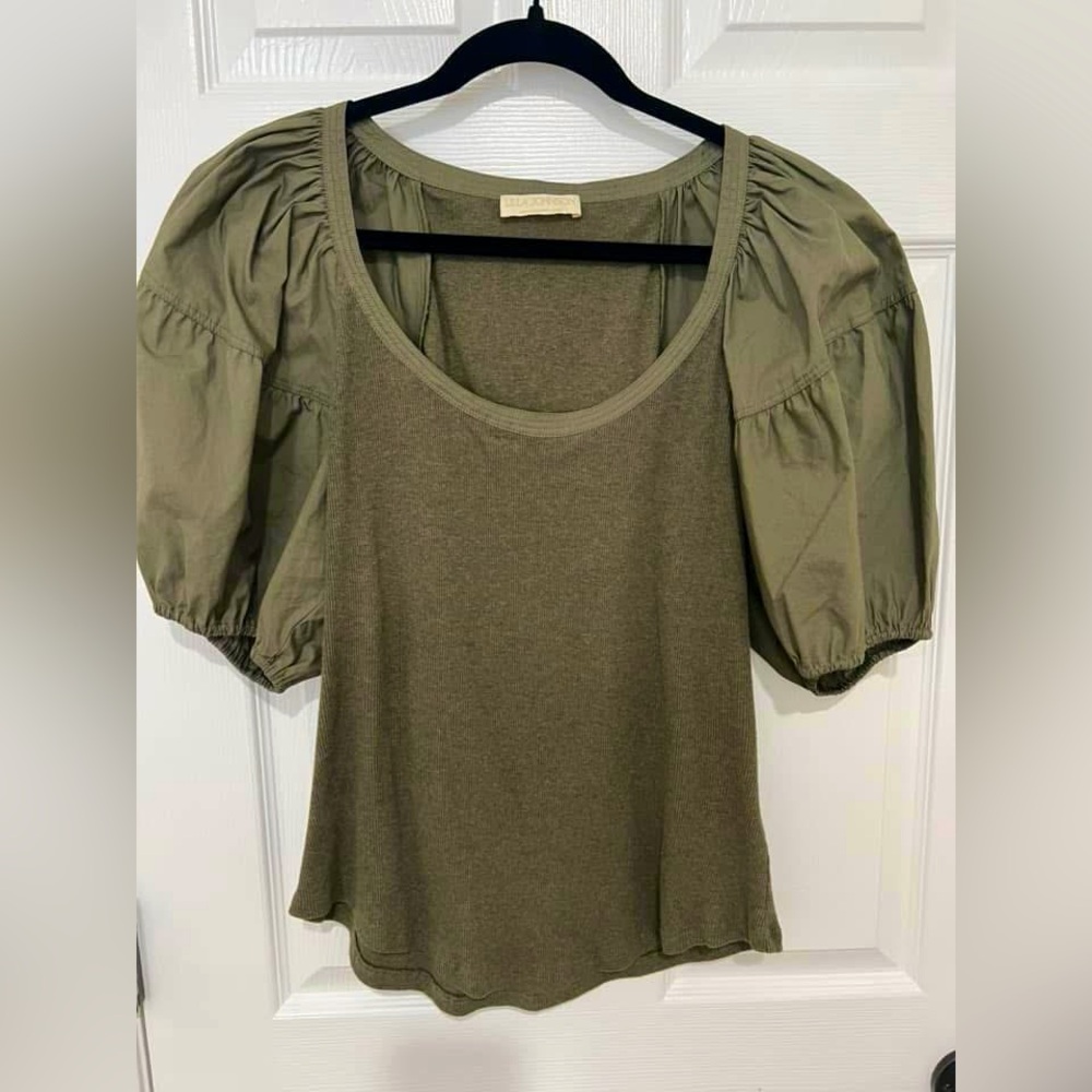 Ulla Johnson Military Melange Harlowe Pullover, size XL (fitted)